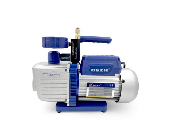 Вакуумный насос DSZH WK 235SV (2ст; 100 л/мин, 8.5 кг, вакуумметр, соленоидный вентиль), фото , изображение 2