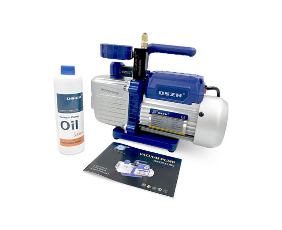 Вакуумный насос DSZH WK 225SV (2ст; 70 л/мин, 8.4 кг, вакуумметр, соленоидный вентиль), фото , изображение 9