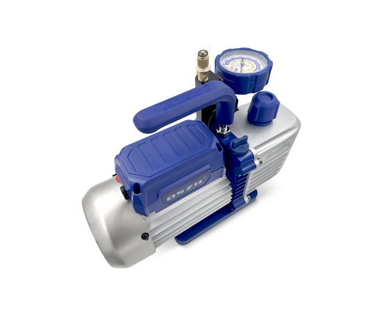 Вакуумный насос DSZH WK 235SV (2ст; 100 л/мин, 8.5 кг, вакуумметр, соленоидный вентиль), фото , изображение 4