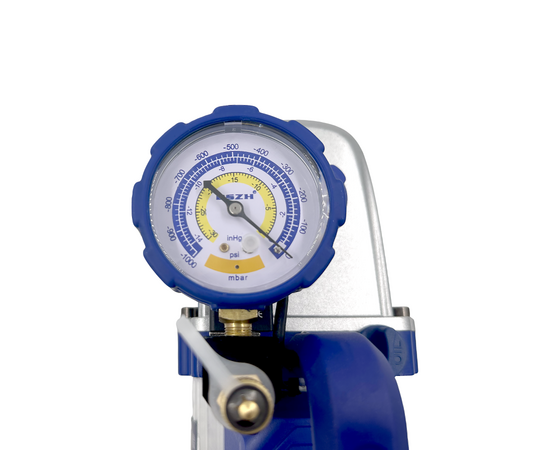 Вакуумный насос DSZH WK 235SV (2ст; 100 л/мин, 8.5 кг, вакуумметр, соленоидный вентиль), фото , изображение 8