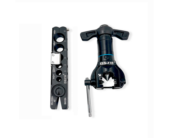 Вальцовка эксцентриковая с реверсом DSZH WK-806N-A (1/4" - 3/4"; облегченная, с ограничителем подачи трубы), фото , изображение 4