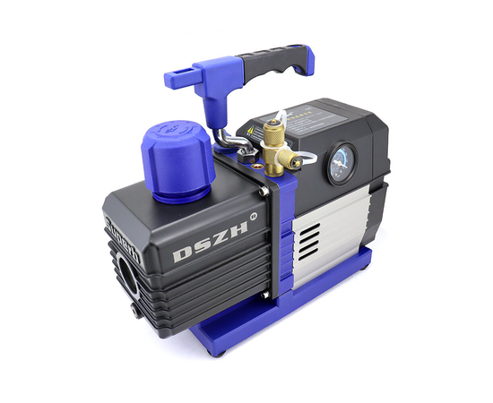 Вакуумный насос DSZH WK - 4BM (2ст., 127 л/мин, 2 Па, 7 кг, вакуумметр), фото , изображение 3