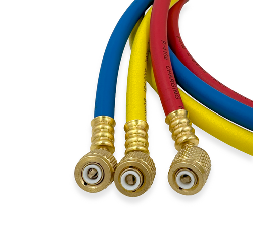 Манометрическая станция Super Stars ST-B268(R22/404/407/410, 2-х вентильный; шланги 1.5м, 55 Bar-1/4"SAE, 2 адаптера R410xR22 манометры 68мм, в кейсе), фото , изображение 9