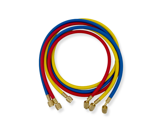 Манометрическая станция Ballu Super Stars ST-B268(R32/134/404/410/507, 2-х вентильный; шланги 1.5м, 55 Bar-1/4"SAE, 2 адаптера R410xR22 манометры 68мм, в кейсе), фото , изображение 8