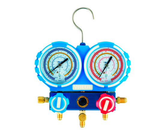 Набор инструментов Value VTB-5B-II (коллектор для R22,R134A,R404A,R407C; шланги; вальцовка с дюймовой и метрической плашкой; 2 трубореза; риммер), фото , изображение 3