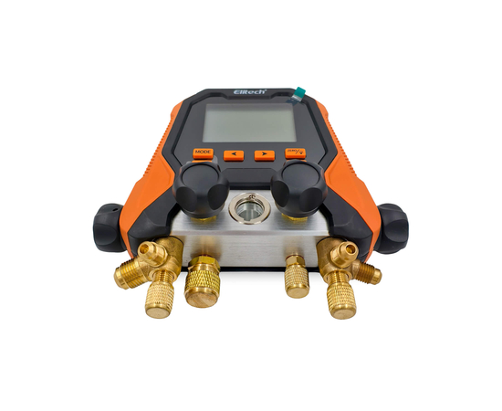 Цифровой манометрический 4х вентильный коллектор Elitech MS-870, фото , изображение 3