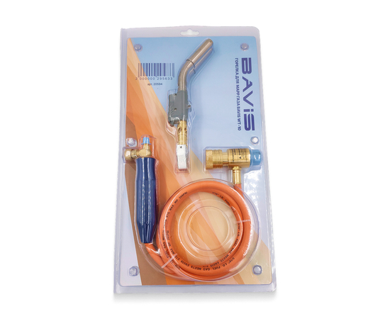 Горелка MAPP BAVIS-WT-10 со шлангом (два сопла, пьезоподжиг, регулировка), фото , изображение 8