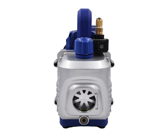 Вакуумный насос DSZH WK-125SV (1ст; 70 л/мин, 5.7 кг, вакуумметр, соленоидный вентиль), фото , изображение 6