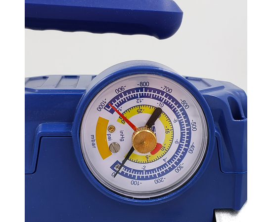 Вакуумный насос DSZH WK-125SV (1ст; 70 л/мин, 5.7 кг, вакуумметр, соленоидный вентиль), фото , изображение 3