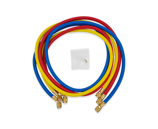 Заправочные шланги HONGSEN HS-360 набор 3шт по 1.5м, 1/4" SAE, до 41 Bar, фото , изображение 2