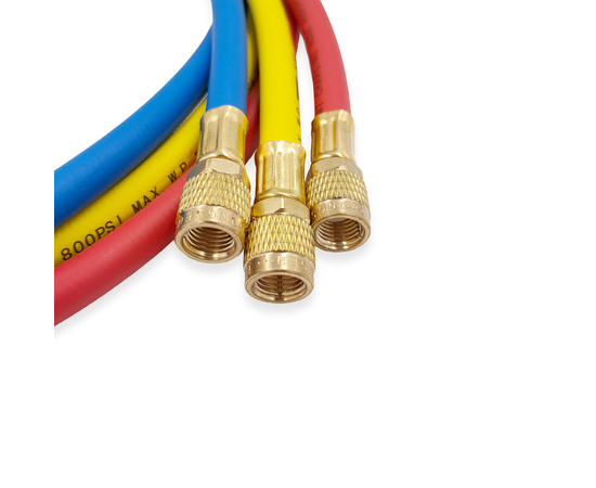 Заправочные шланги HONGSEN HS-360-410, 3шт по 1.5м, 1/4"-5/16" SAE, до 55 Bar, фото , изображение 4