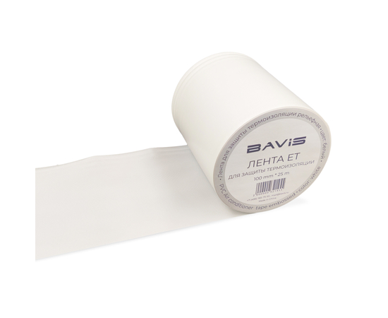 40 шт - Лента для защиты термоизоляции BAVIS ET 100мм х 25м белая (рельефная), фото 