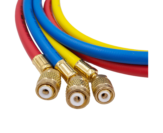 Манометрическая станция HONGSEN HS-S60-102-A (R32/410; 2-х вент; шланги 1.5м-1/4х5/16"SAE до 55 Bar; отвертка; манометры 80мм, кейс), фото , изображение 11