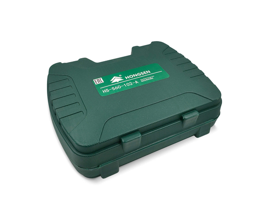 Манометрическая станция HONGSEN HS-S60-102-A (R32/410; 2-х вент; шланги 1.5м-1/4х5/16"SAE до 55 Bar; отвертка; манометры 80мм, кейс), фото , изображение 13