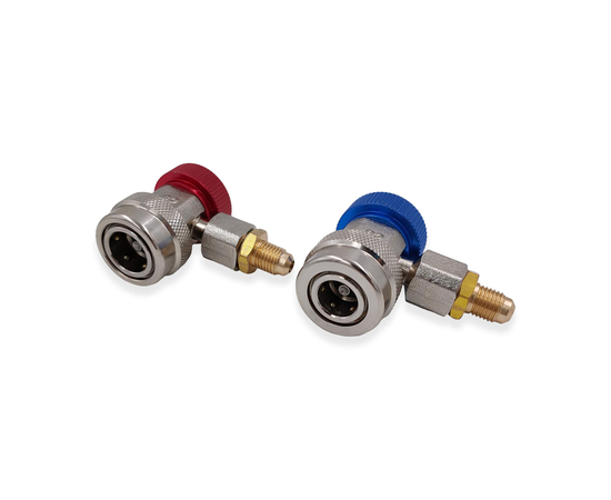 Манометрическая станция HONGSEN HS-S60-105-A (R22/134/404/407; 2-х вент; шланги 1.5м-1/4"SAE до 41 Bar; 2 муфты R134A; ключ для золотников; отвертка; манометры 80мм; упак. кейс), фото , изображение 13