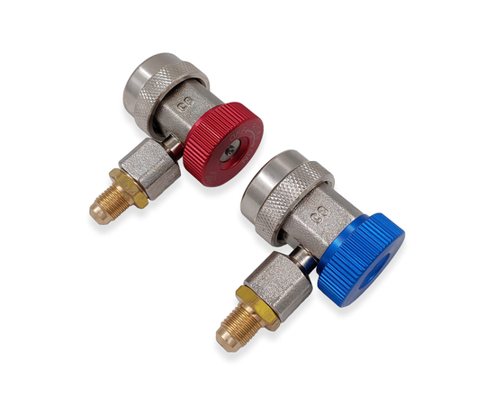 Манометрическая станция HONGSEN HS-S60-105-A (R22/134/404/407; 2-х вент; шланги 1.5м-1/4"SAE до 41 Bar; 2 муфты R134A; ключ для золотников; отвертка; манометры 80мм; упак. кейс), фото , изображение 14