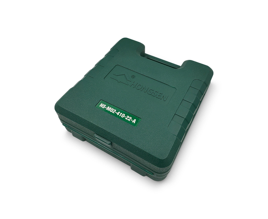 Манометрический коллектор HONGSEN HS-M02-410-22-A (R22/32/410; 2-х вент; шланги 1.2м-1/4х5/16"SAE до 41 Bar; 2 адаптера штуцер 5/16"-R410A; гайка 1/4"-R22, в кейсе), фото , изображение 10