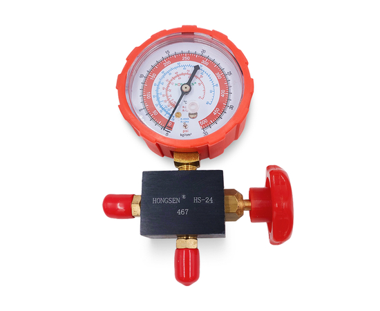 Манометрический коллектор HONGSEN HS-467AH (R12/22/134/404), фото 