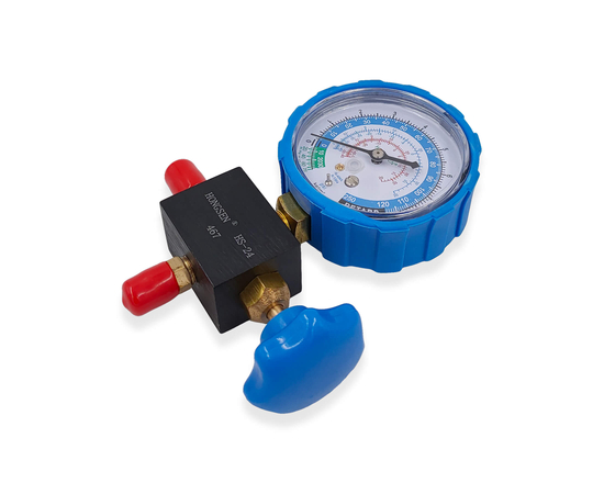 Манометрический коллектор HONGSEN HS-467AL (R12/22/134/404), фото , изображение 3