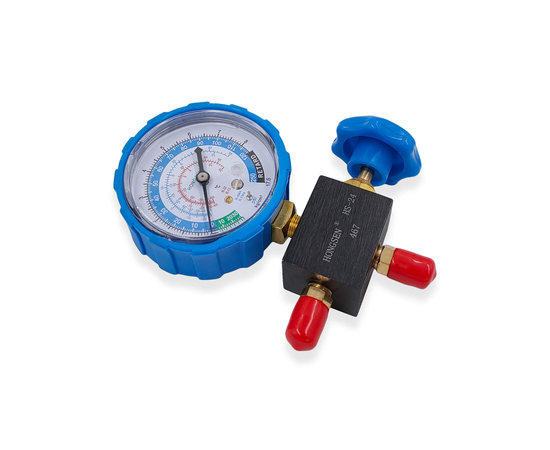 Манометрический коллектор HONGSEN HS-467AL (R12/22/134/404), фото , изображение 4