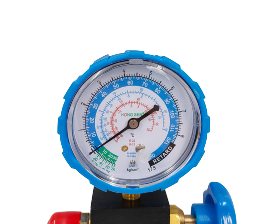 Манометрический коллектор HONGSEN HS-467AL (R12/22/134/404), фото , изображение 6