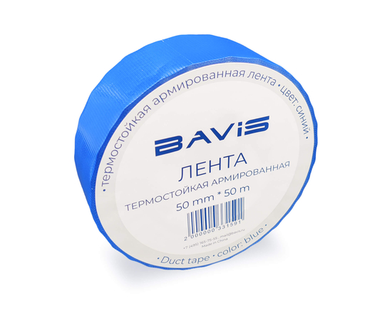 96 шт - Термостойкая армированная лента BAVIS TPL синяя 50мм x 50м, фото , изображение 2