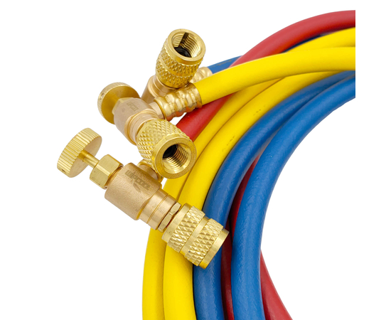 Заправочные шланги WIPCOOL MRH-1SV набор 3шт по 1.8м, 1/4"-5/16" SAE, до 55 Bar, фото , изображение 2