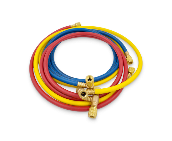 Заправочные шланги WIPCOOL MRH-2SV набор 3шт по 1.8м, 1/4"-1/4" SAE, до 55 Bar, фото , изображение 2
