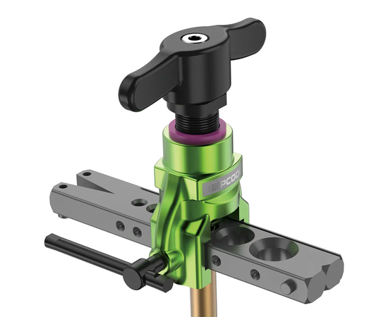 Вальцовка эксцентриковая WIPCOOL EF-2LK SET (1/4" - 3/4"; облегченная, с ограничителем подачи трубы; с труборезом и риммером; возможность работы с шуруповертом, в кейсе), фото 