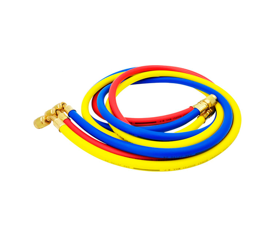 Цифровой манометрический 2х вентильный  коллектор Elitech MS-1000S (2 датчика WTP-1, 3 шланга 1,5м до 55bar, 2 адаптера, кейс), фото , изображение 7