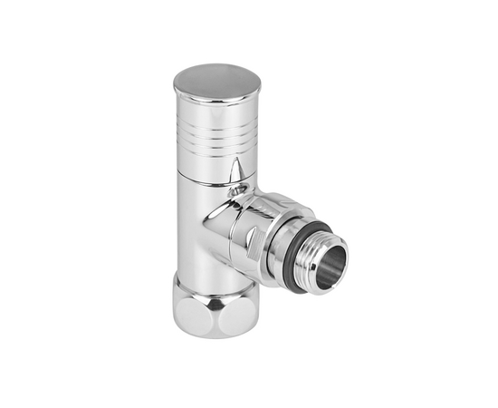 Valfex вентиль запорн. угл. с накидной гайкой 3/4"НГ х 1/2"НР круглый для полотенцесушителя, фото 