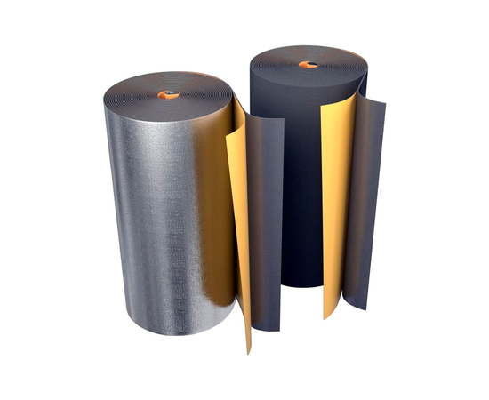 Изоляция Energoflex Black Star Duct AL 8мм / 1м,  в рулоне 12м, самоклеящаяся, с алюминиевым покрытием (EFXR08112BSDUCAL), фото , изображение 2