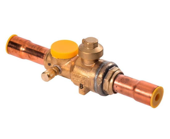 Вентиль шаровый 7/8" Becool BC-BVS-78 с сервисным штуцером и смотровым стеклом, фото 