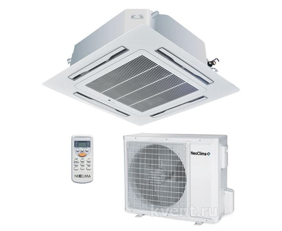 Neoclima NS/NU-24B5 сплит система кассетного типа, фото , изображение 2