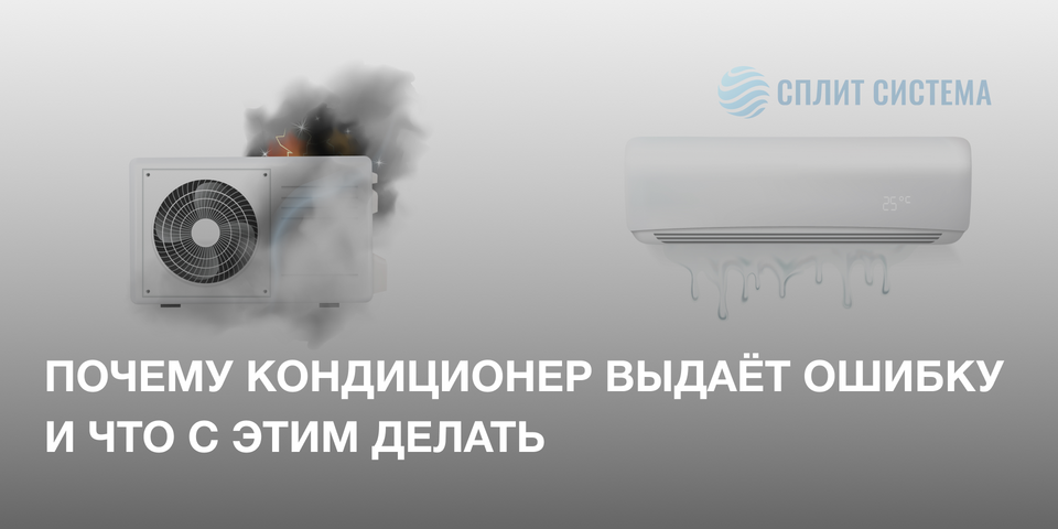 Кондиционер выдает ошибку