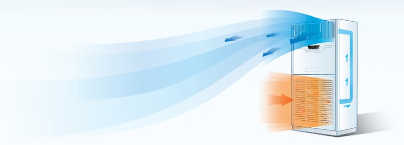 Мощный направленный воздушный поток в кондиционере IGC IFA-76HRN/IUT-76HN-B Мощный направленный воздушный поток в кондиционере IGC IFA-76HRN/IUT-76HN-B