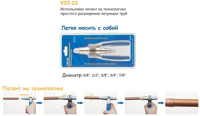 Ручной труборасширитель VST-22