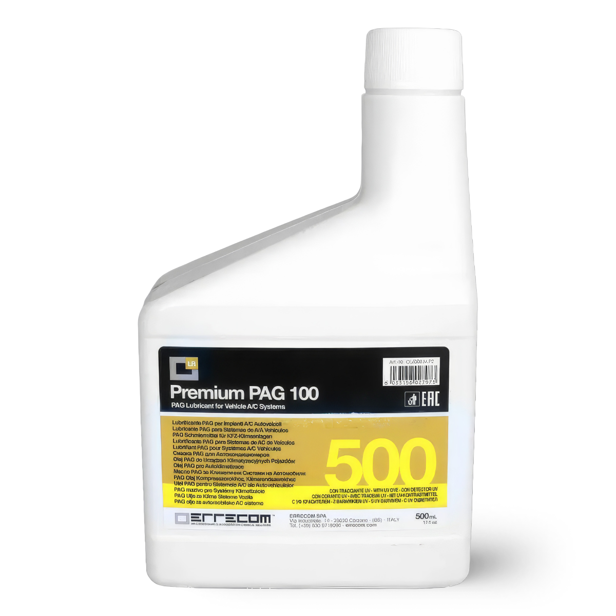 Масло синтетическое ERRECOM PAG 100 0,5L