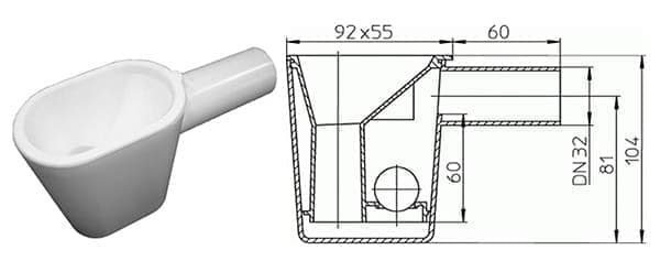 Сифон с гидромеханическим затвором K'ernick KV