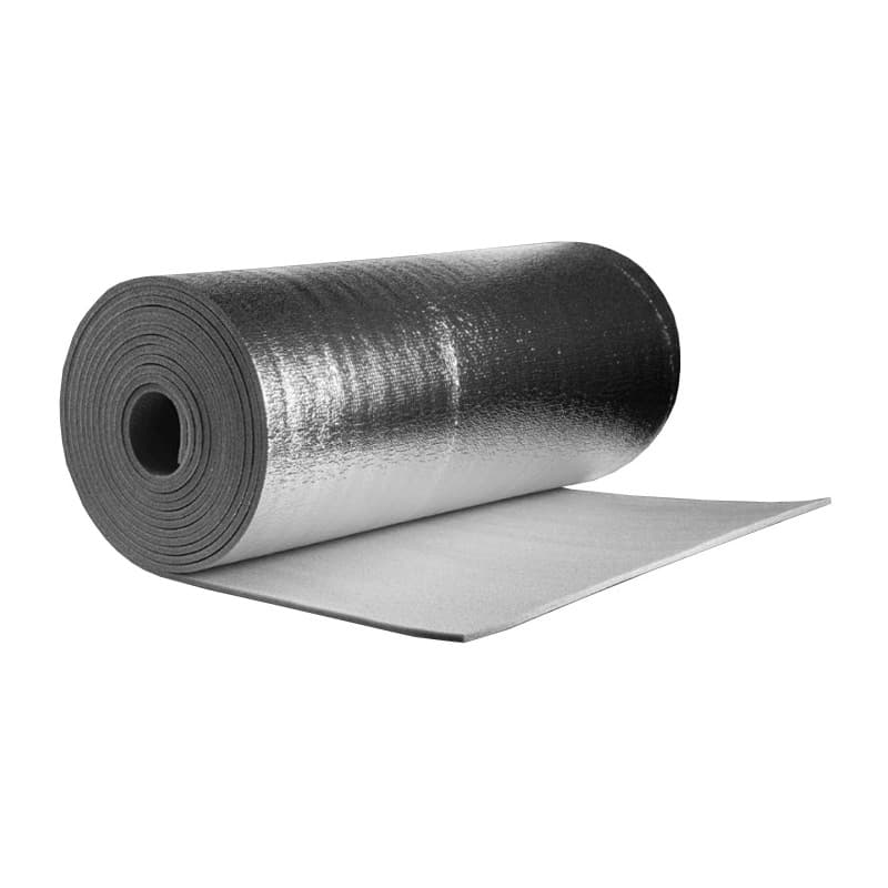 Рулон K-FLEX 13x1000-14 AIR AD METAL (каучук) толщина 13мм, ширина 1м, в рулоне 14кв.м, самоклеящаяся, с алюминиевым покрытием