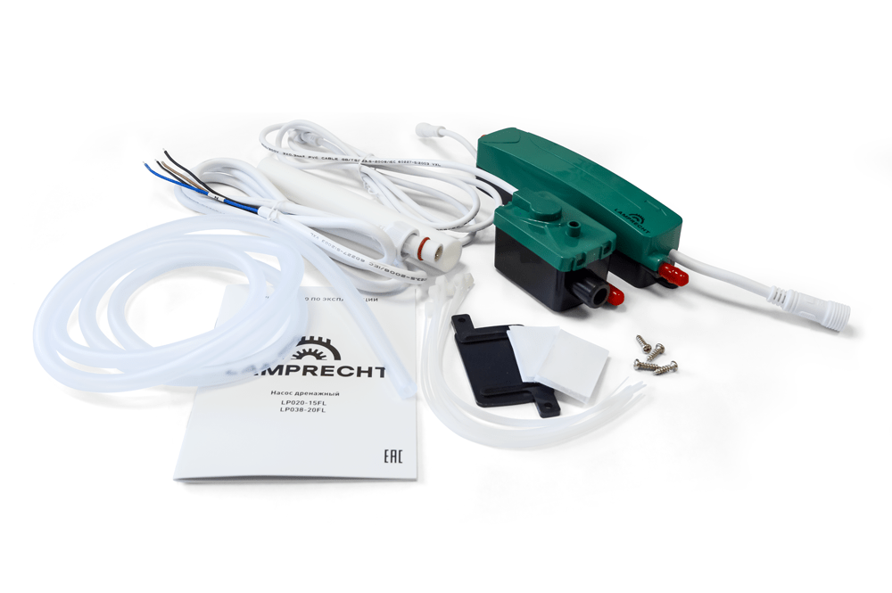 Помпа дренажная LAMPRECHT LP020-15FL проточная, 20 л/ч, 17 Дб