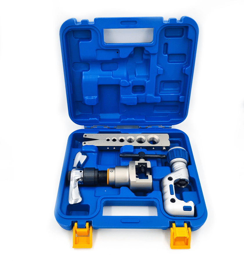 Вальцовка эксцентриковая с реверсом Value VFT-809-IS (1/4" - 3/4"; с труборезом VTC-32; упак. кейс)