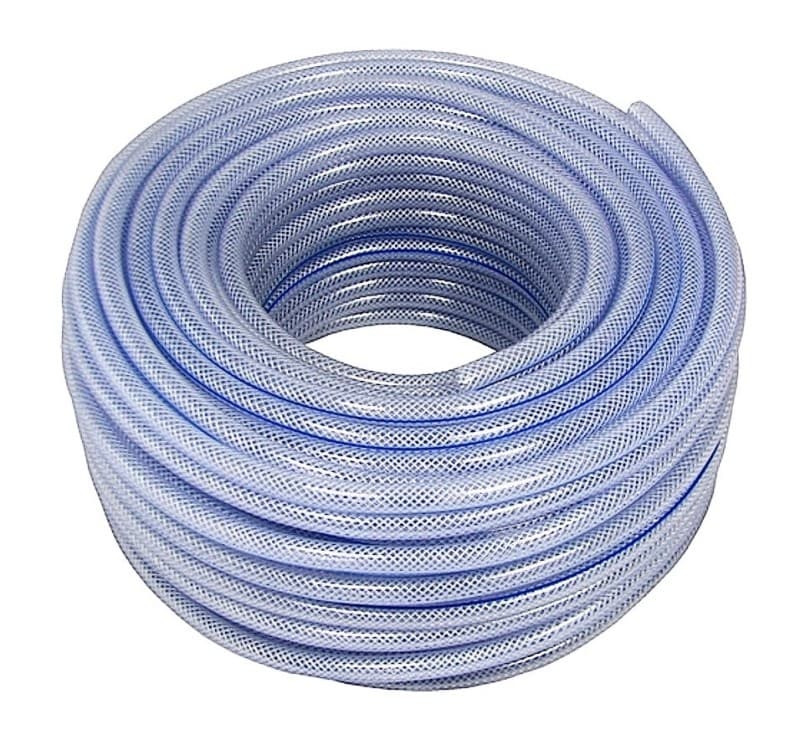 Трубка капиллярная ПВХ 8*13 мм армированная, 25 м в бухте, пищевая