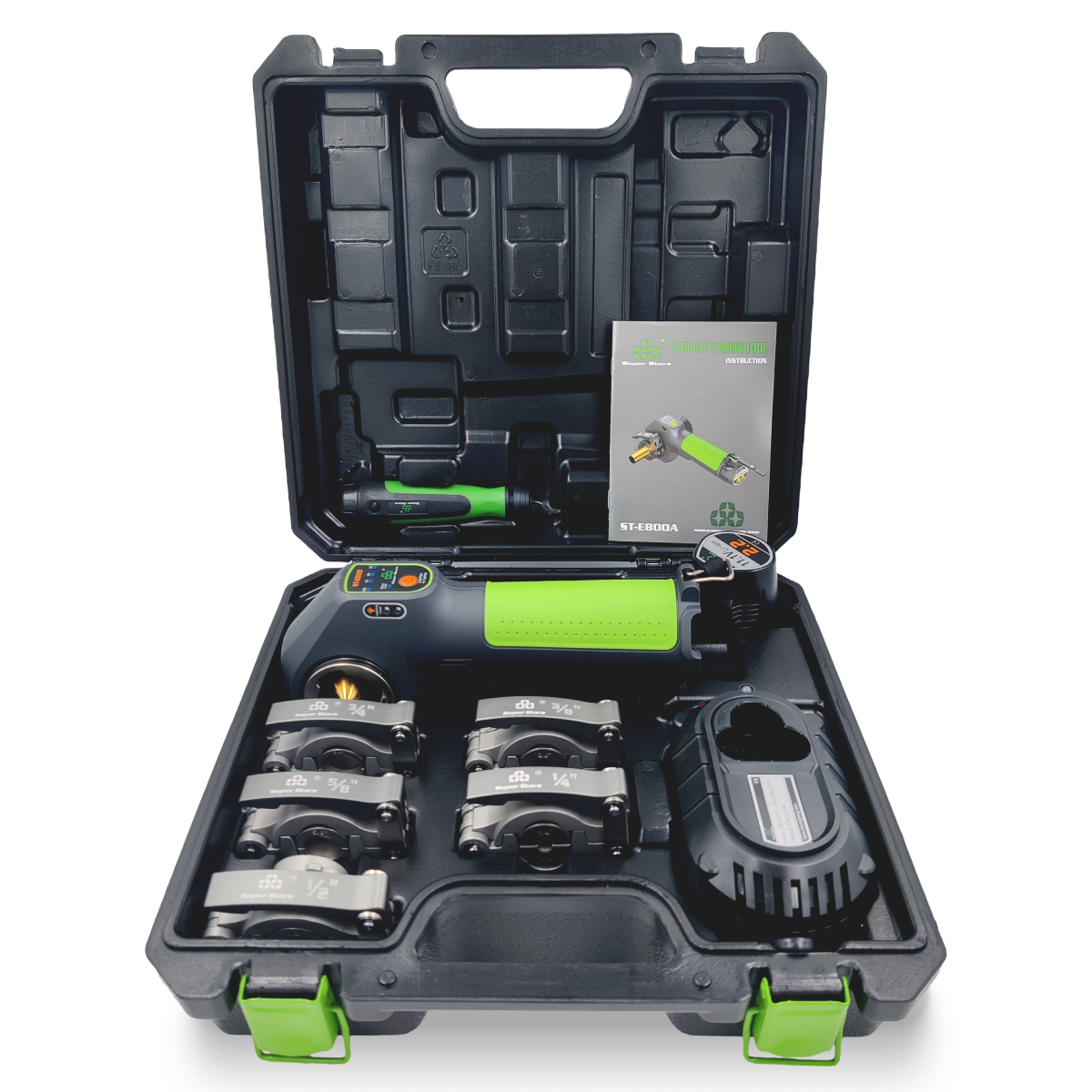 Вальцовка аккумуляторная Super Stars ST-E800A  (1/4"- 3/4"; с риммером ST-207 в кейсе)