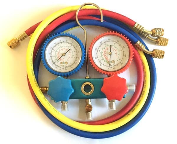 Манометрический коллектор Favor Cool CT-136G противоударный(R12/22/404/134; 2 вентильный; шланги 1/4" в комплекте)