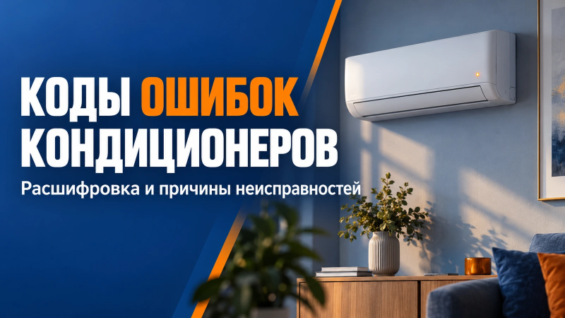 Коды ошибок кондиционеров: расшифровка и причины неисправностей
