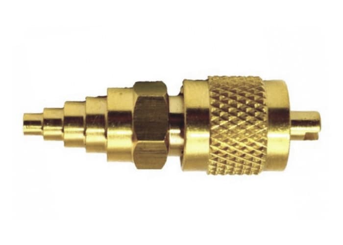 Штуцер с клапаном Шредера CT-7000A (под трубку 3/16"; 1/4"; 5/16"; 3/8"; 1/2")