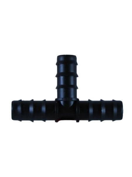 Тройник дренажный Ø16мм "T" образный (черный)