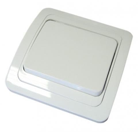TDM Валдай выключатель встраиваемый 1 кл, белый