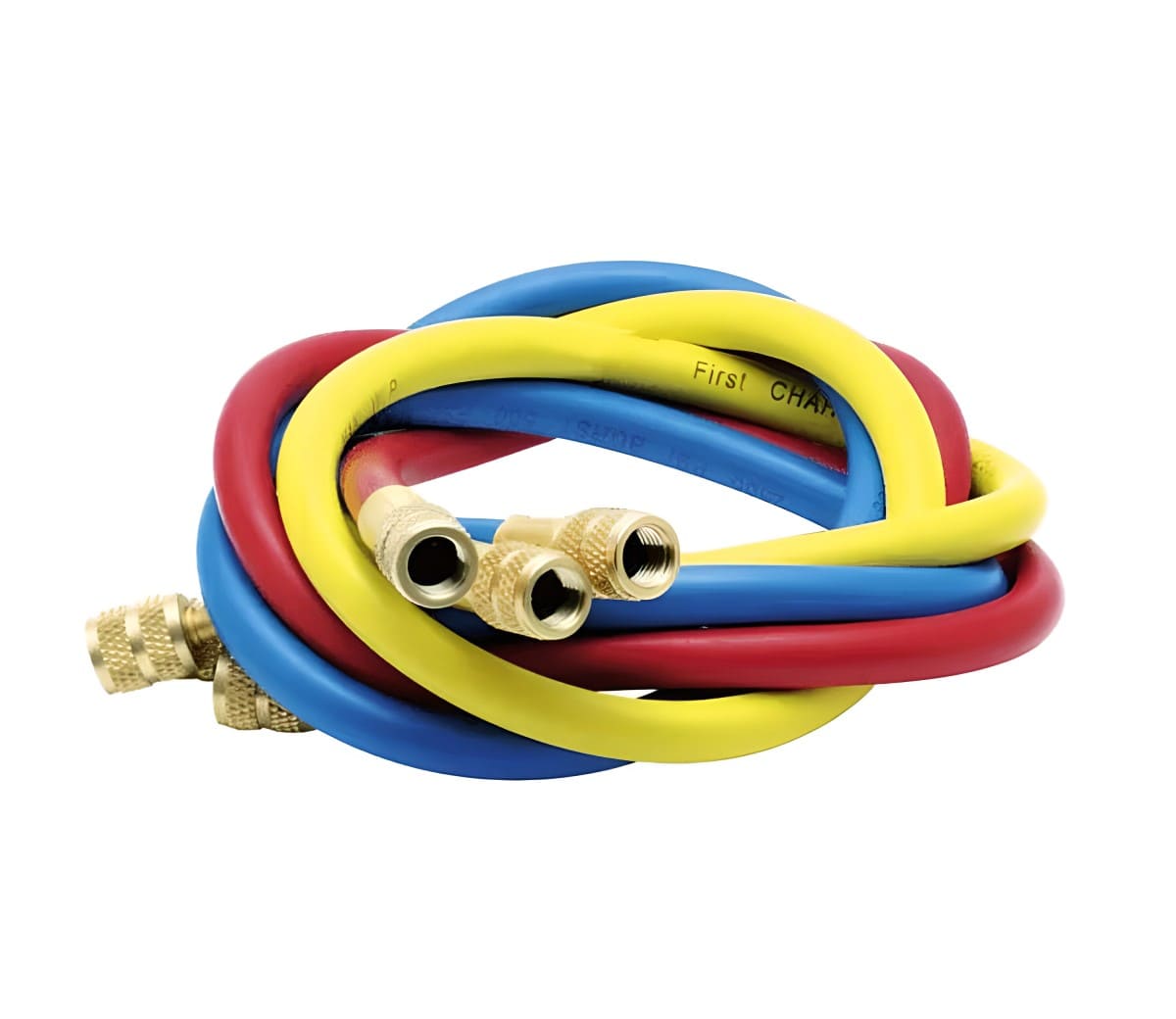 Заправочные шланги FavorCool - 360RYB-В, набор 3шт по 1.5м, 1/4" SAE, до 41 бар